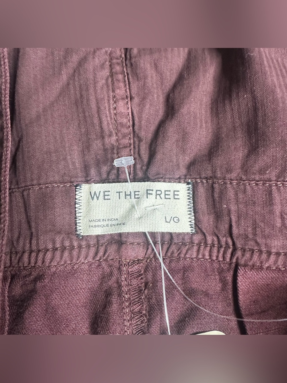 Free People We The Free Felix Tapered Overalls Large brown Jumpsuit barrel leg - Picture 9 of 15